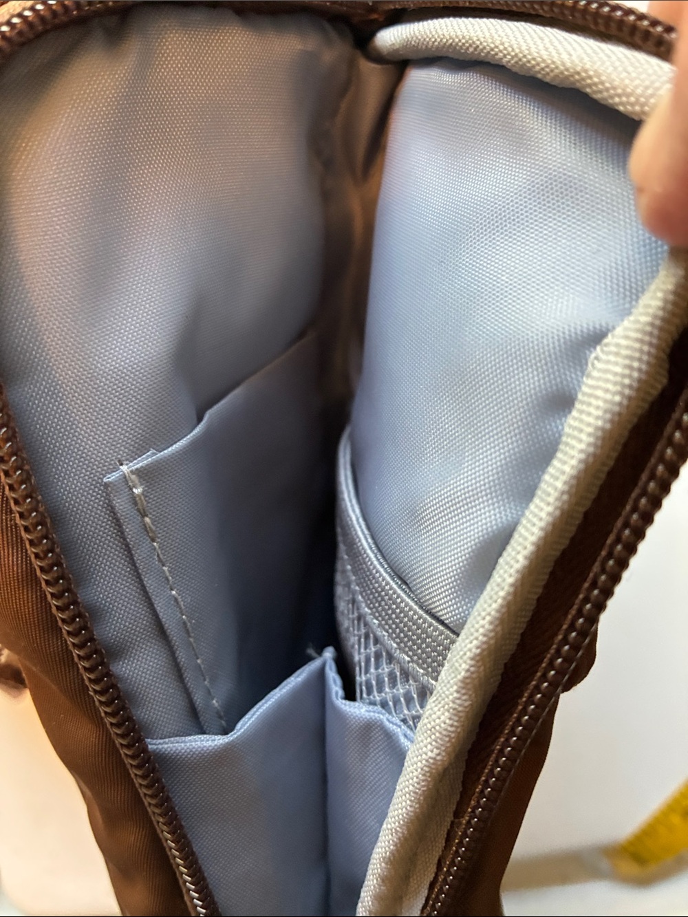 Ihkwip Brown Crossbody Bag with Patterned Strap - Picture 9 of 10